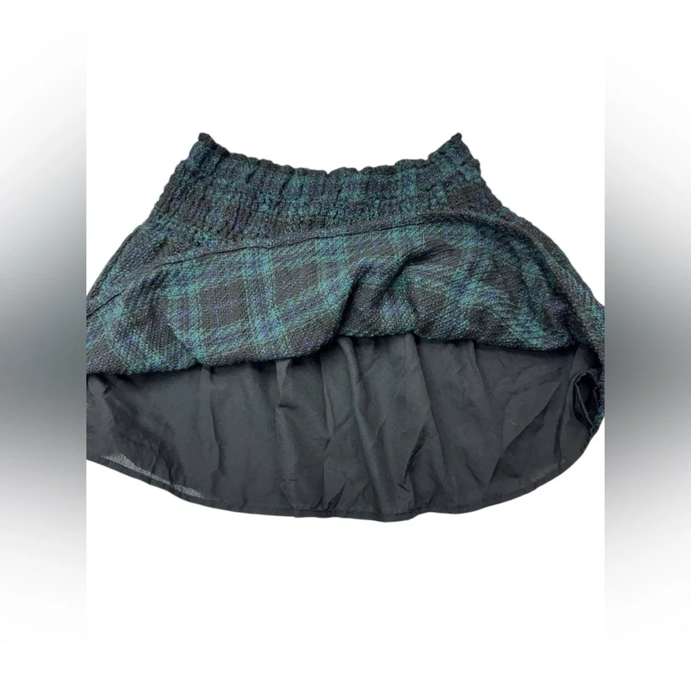 Plaid Blue Skirt